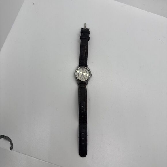 Timex Expedition Women T41181 Dress Leather Quartz Analog 25mm Watch New Battery - Picture 4 of 9